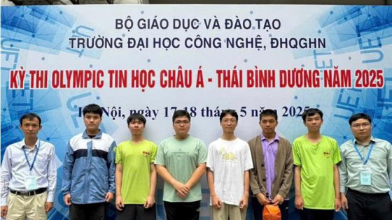 6/6 học sinh Việt Nam đạt huy chương tại Olympic Tin học Châu Á - Thái Bình Dương 2025