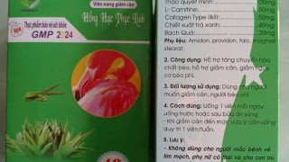 Cảnh báo viên nang giảm cân Hồng Hạc Phục Linh có chứa 3 loại chất cấm