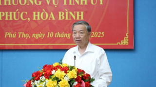 Tổng Bí thư Tô Lâm làm việc với Ban Thường vụ Tỉnh ủy Phú Thọ, Vĩnh Phúc, Hòa Bình