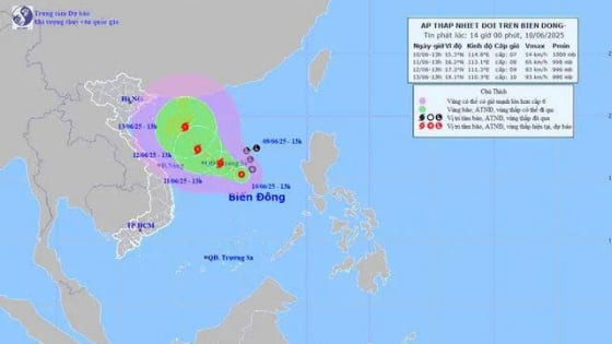 Chủ động ứng phó với áp thấp nhiệt đới trên Biển Đông