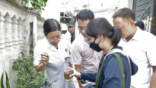 CDC Hà Nội giám sát ổ dịch sốt xuất huyết tại xã Liên Hiệp, huyện Phúc Thọ