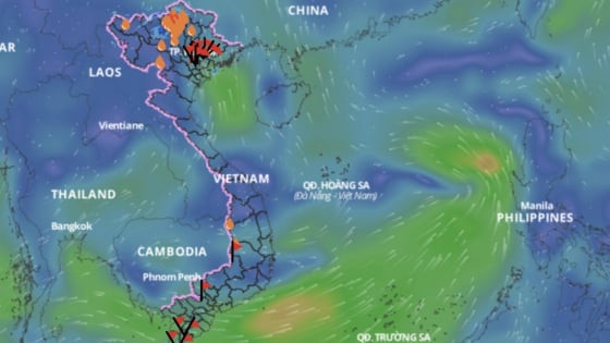 Vùng áp thấp có khả năng mạnh lên thành áp thấp nhiệt đới trên Biển Đông trong 24 giờ tới