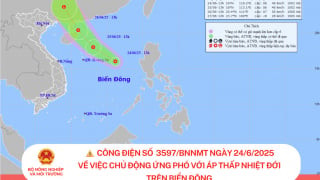 Chủ động ứng phó với áp thấp nhiệt đới trên Biển Đông