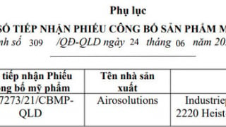 Ba doanh nghiệp tự nguyện thu hồi hàng loạt phiếu công bố mỹ phẩm nhập khẩu