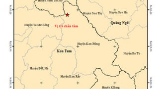 Kon Tum: Xảy ra trận động đất độ lớn 3.7 tại huyện Kon Plông