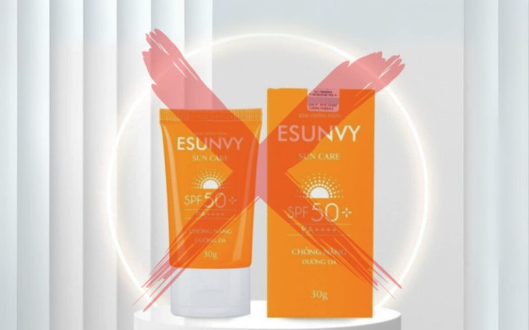Tạm ngừng lưu hành kem chống nắng Esunvy Sun Care SPF 50+ PA++++