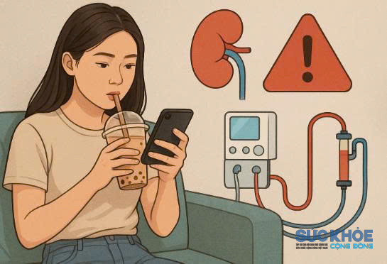 Uống trà sữa cộng thêm lười vận động, hậu quả phải lọc máu chu kỳ ở tuổi 30