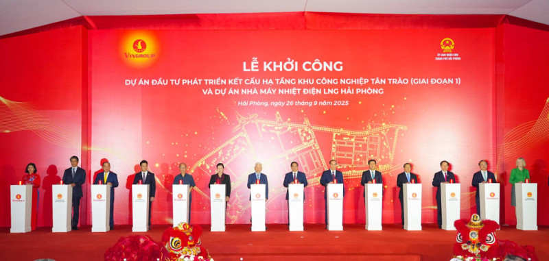 Thủ tướng Chính phủ dự lễ khởi công hai dự án trọng điểm tại Hải Phòng