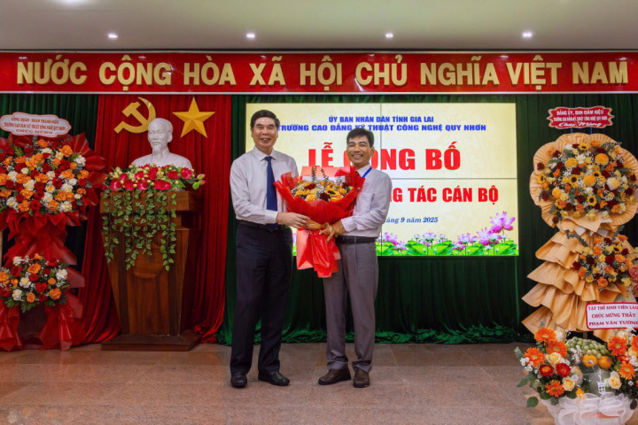 Trường Cao đẳng Kỹ thuật Công nghệ Quy Nhơn có tân Hiệu trưởng