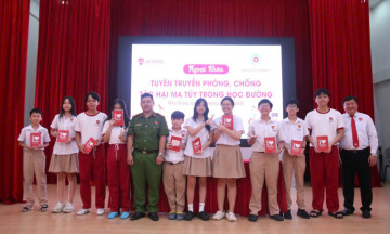 Học sinh Ischool Nha Trang cam kết nói không với ma túy và thuốc lá điện tử