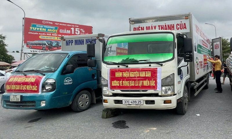 Miễn phí đường bộ cho xe chở hàng cứu trợ: Hành động thiết thực vì cộng đồng vùng lũ