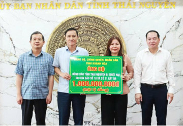 Khánh Hòa ủng hộ 1 tỷ đồng giúp Thái Nguyên khắc phục hậu quả bão số 11