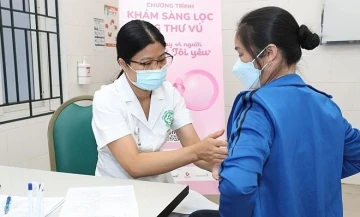 Gần 5.000 phụ nữ trên cả nước được khám sàng lọc ung thư vú miễn phí