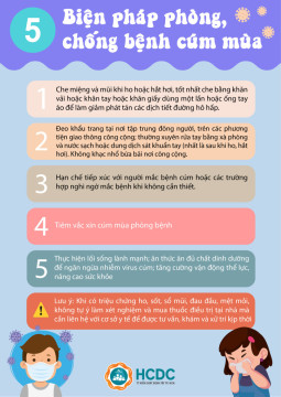 5 biện pháp phòng bệnh cúm mùa