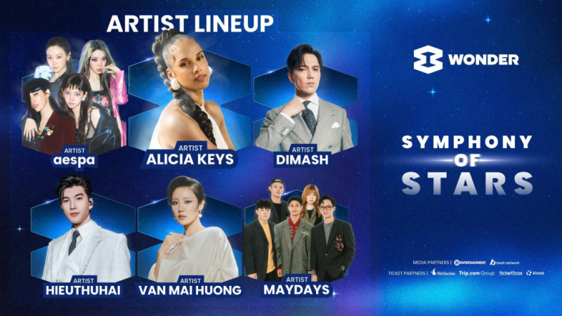 Alicia Keys, aespa, Dimash cùng dàn sao Việt “đổ bộ” 8Wonder Winter 2025