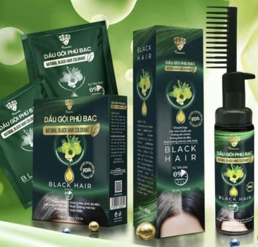 Thu hồi dầu gội phủ bạc Natural Black Hair Colorant vì là hàng giả