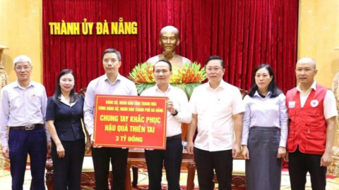 Thanh Hóa tiếp tục "chia ngọt sẻ bùi" cùng miền Trung khắc phục hậu quả thiên tai