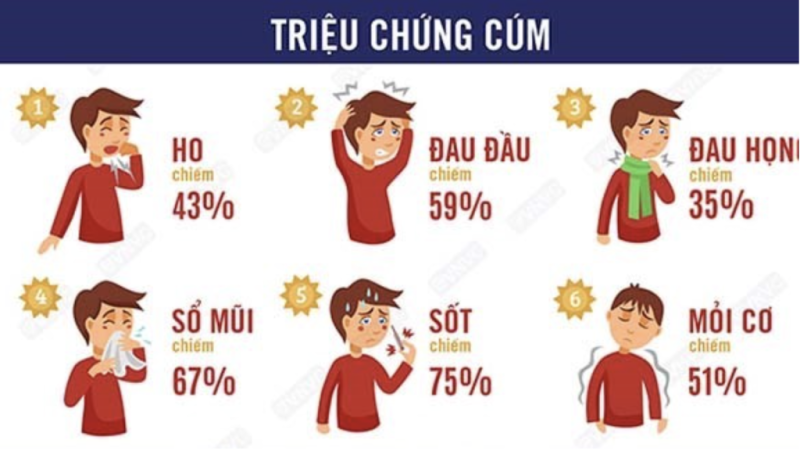 Các dấu hiệu và triệu chứng của cúm loại A