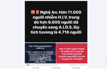 Thực hư con số hơn 11.000 người ở Nghệ An nhiễm HIV gây xôn xao mạng xã hội