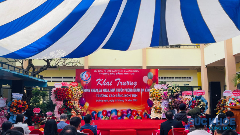 Quảng Ngãi: Trường Cao đẳng Kon Tum khai trương Phòng khám đa khoa và Nhà thuốc hướng đến chăm sóc sức khỏe cộng đồng