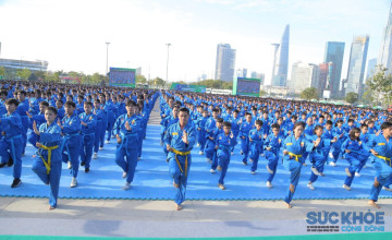 60.000 học sinh đồng diễn Vovinam: Kỷ lục thế giới tôn vinh tinh thần Việt Nam