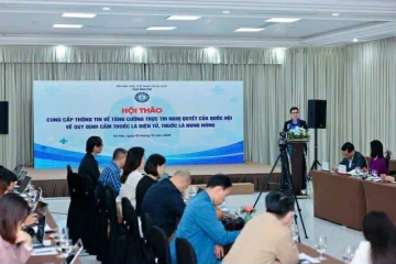 WHO khuyến nghị Việt Nam thực thi mạnh lệnh cấm thuốc lá điện tử như chiến dịch chống rượu bia khi lái xe