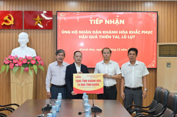 Báo Nhân Dân hỗ trợ Khánh Hòa xây dựng 10 căn nhà tình nghĩa cho hộ dân bị thiên tai