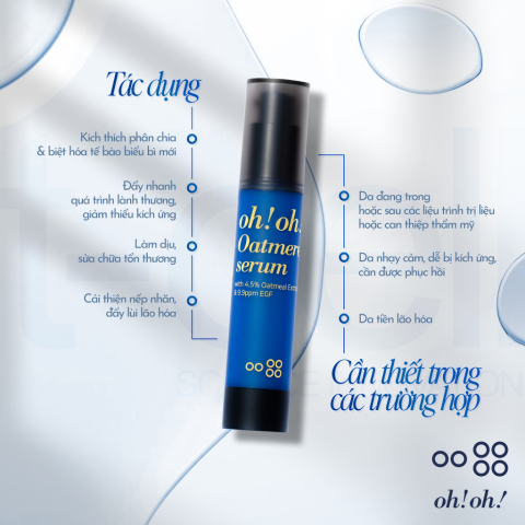 Bước đột phá trong phục hồi da chuyên sâu từ yến mạch và EGF
