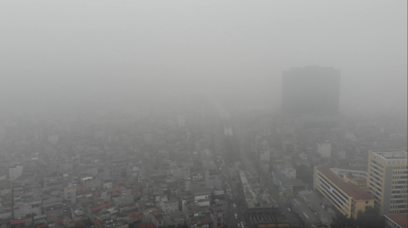 Hết mưa, Hà Nội trở lại Top 10 thế giới về ô nhiễm không khí