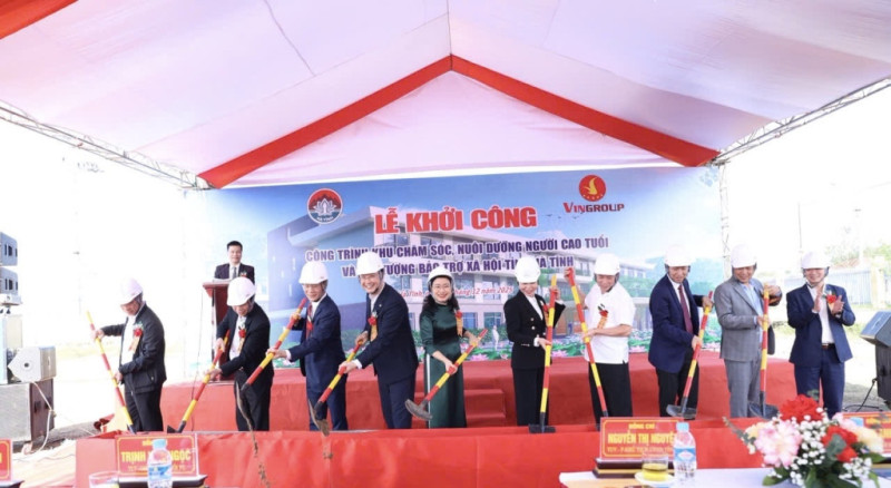 Hà Tĩnh: Khởi công khu chăm sóc người già