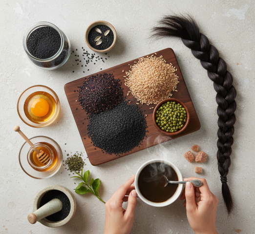 Công thức dưỡng tóc khỏe tự nhiên theo Đông y