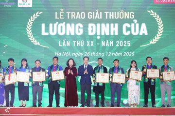 Giải thưởng Lương Định Của 2025: Tôn vinh những đại sứ nông sản sạch cho cộng đồng