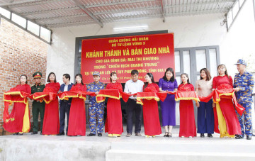 Thi công vượt tiến độ, Vùng 3 Hải quân sớm bàn giao nhà cho người dân vùng lũ Gia Lai