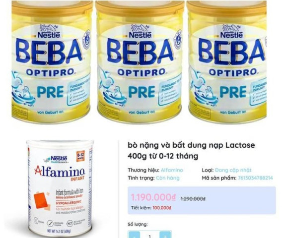 Nestlé thu hồi sữa bột tại Đức, Bộ Y tế phát cảnh báo