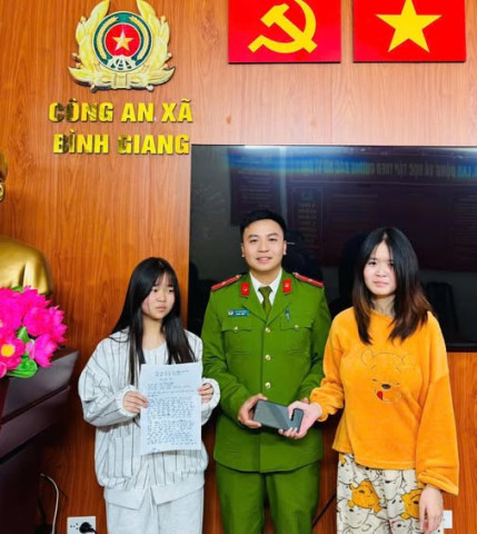 Việc làm ý nghĩa của Công an xã Bình Giang góp phần xây dựng cộng đồng an toàn