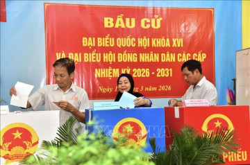 Hơn 93% cử tri cả nước đã đi bầu cử, 5 tỉnh đạt tỉ lệ gần tuyệt đối