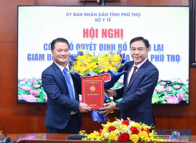 Ông Lê Đình Thanh Sơn được bổ nhiệm lại làm Giám đốc Bệnh viện Đa khoa tỉnh Phú Thọ