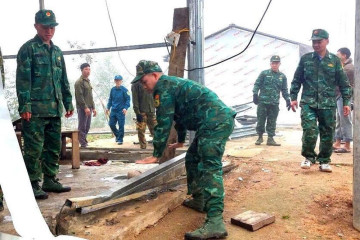 Mưa đá gây thiệt hại nhiều nhà dân ở xã Pa Ủ, Lai Châu