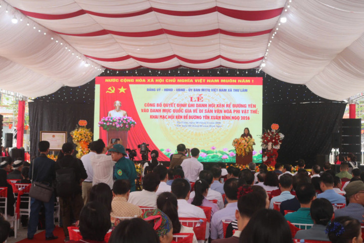 Lễ hội Kén rể Đường Yên: Gìn giữ di sản, bồi đắp đời sống tinh thần cộng đồng