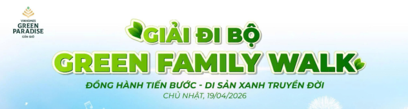 Vinhomes Green Paradise khởi động giải đi bộ trao “món quà sức khỏe” cho các gia đình đa thế hệ
