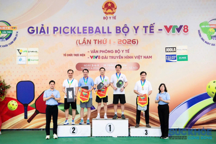 Dấu ấn người thầy thuốc Đất Tổ tại Giải Pickleball Bộ Y tế lần thứ I năm 2026