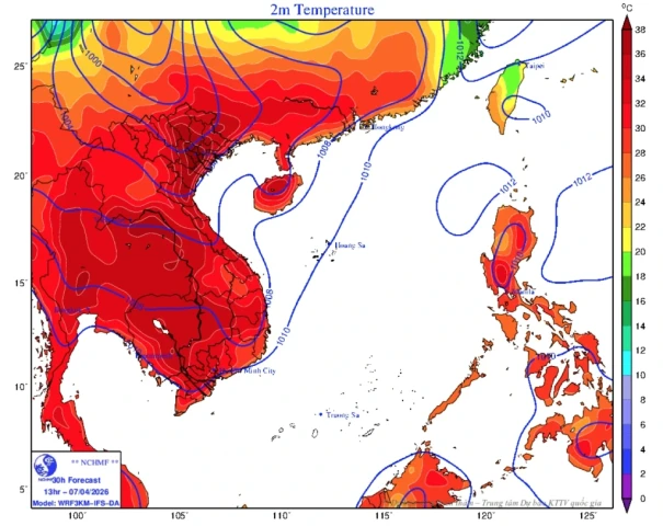 Nắng nóng “đổ lửa” lan rộng, cảnh báo nhiều nơi có thể vượt 40°C