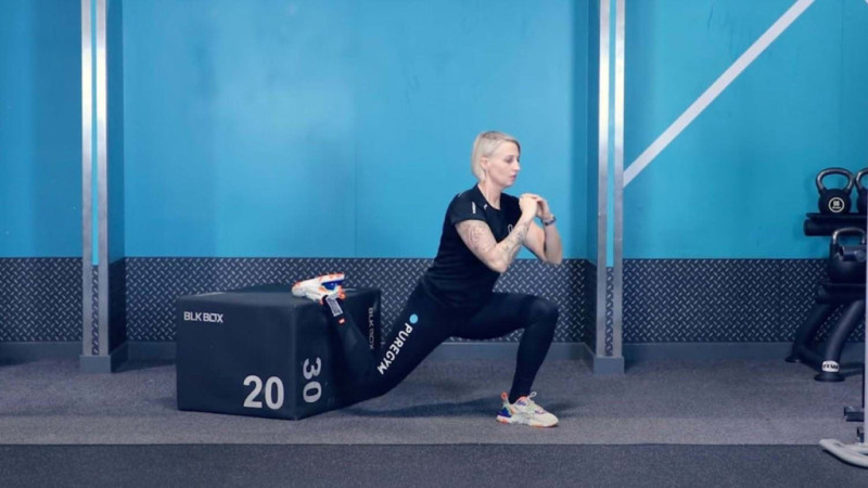 Bulgarian split tập như thế nào?