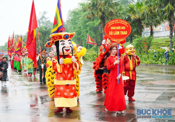 Linh thiêng sắc màu lễ rước kiệu Đền Hùng 2026: Dòng chảy văn hóa từ cội nguồn dân tộc