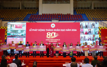 620 tỷ đồng được huy động ngay tại lễ phát động Tháng Nhân đạo 2026