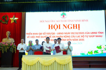 CTCP Đầu tư sức khỏe cộng đồng phối hợp Hội Người cao tuổi tỉnh Ninh Bình triển khai Đề án 939