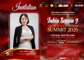 Mrs. Hoàng Thị Mai – Chủ Spa Mai Hoàng được vinh danh "Bàn tay vàng" tại Fabia 2026