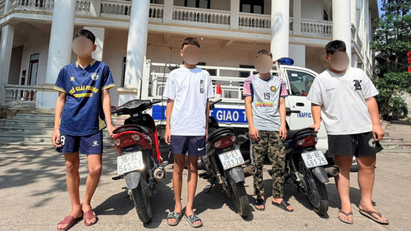 Thanh Hóa tăng cường xử lý thanh thiếu niên vi phạm pháp luật khi tham gia giao thông