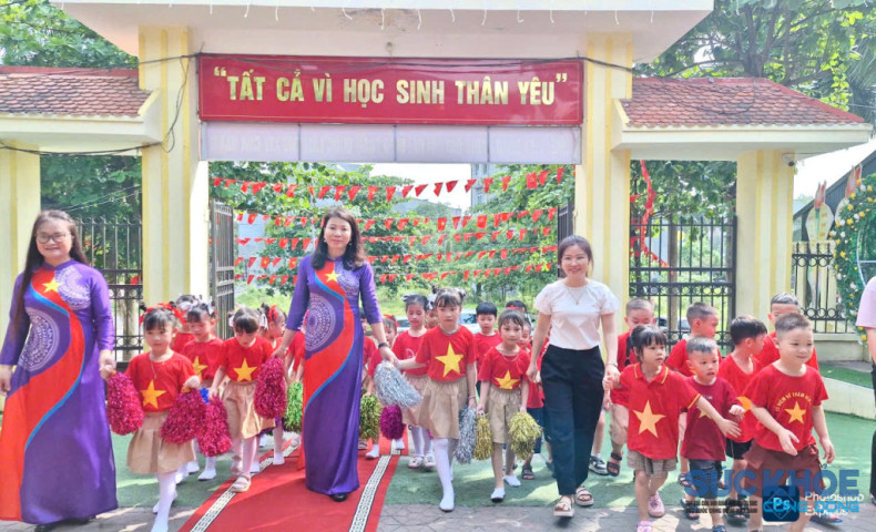 Trường Tiểu học Minh Phương Dấu ấn từ hoạt động trải nghiệm đón học sinh lớp 1