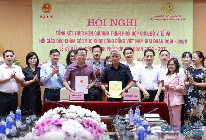 Lễ ký kết hợp tác giữa Bộ Y tế và Hội GDCSSKCĐ Việt Nam 2026 - 2031